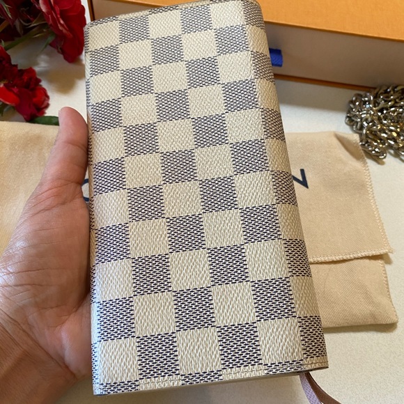 🎀LOUIS VUITTON Emilie Wallet Damier Azur - Picture 15 of 16